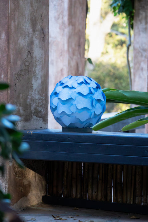 Indigo Edition: Barrel Table Lamp, 10"